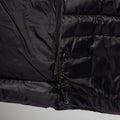 Black Montane Women's Anti-Freeze Lite Hooded Down Jacket Model 4
