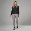 Black Montane Women's Alhena Merino Blend Long Sleeve T-Shirt Model 3 FALSTBLA