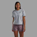 Pebble Blue Montane Women's Alhena Mountain 25 Merino Blend T-Shirt Model 3