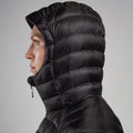 Black Montane Women's Anti-Freeze Hooded Down Jacket Model 6