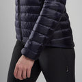 Eclipse Blue Montane Women's Anti-Freeze Hooded Down Jacket Model 4