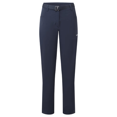 Eclipse Blue Montane Women's Caelum Pants Front FCAPRECL