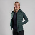 Deep Forest Montane Women's Composite Hooded Down Jacket Model 3