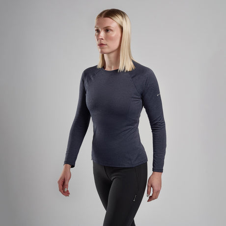 Eclipse Blue Montane Women's Dart Long Sleeve T-Shirt Front