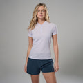 Lilac Haze Montane Women's Dart Nano Zip T-Shirt Model Front