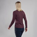 Mulberry Montane Women's Dart Zip Neck T-Shirt Model Back