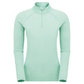 Sea Mist Montane Women's Dart Zip Neck T-Shirt Front