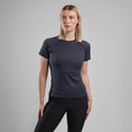 Eclipse Blue Montane Women's Dart T-Shirt Model Front