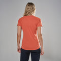 Lava Montane Women's Dart T-Shirt Model Back FDTTSLAV