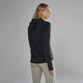 Black Montane Women's Dart XT Thermal Hoodie Model Back FDTXHBLA