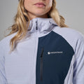 Lilac Haze Montane Women's Dura Hooded Fleece Jacket Model 4 FDURHLIL