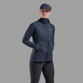 Eclipse Blue Montane Women's Featherlite Hooded Windproof Jacket Model 3