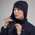 Eclipse Blue Montane Women's Fireball Lite Hooded Insulated Jacket Model 7