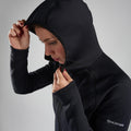 Black Montane Women's Fury Hooded Fleece Jacket Model 4