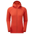 Saffron Red Montane Women's Fury Hooded Fleece Jacket Front