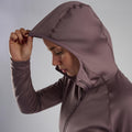 Moonscape Montane Women's Fury Lite Hooded Fleece Jacket Model 4