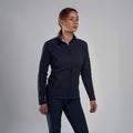 Eclipse Blue Montane Women's Fury Lite Fleece Jacket Model Front