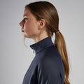 Eclipse Blue Montane Women's Fury Lite Fleece Jacket Model 5