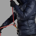 Eclipse Blue Montane Women's Kamen Hooded Down Jacket Model 6
