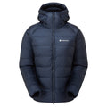 Eclipse Blue Montane Women's Kamen Hooded Down Jacket Front