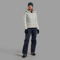 Powder Montane Women's Kamen Hooded Down Jacket Model Front