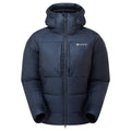 Eclipse Blue Montane Women's Kamen XT Hooded Down Jacket Front