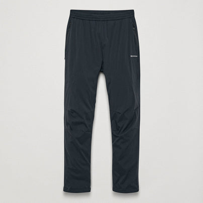 Black Montane Women's Khamsin Lite Softshell Pants Front FKLPRBLA