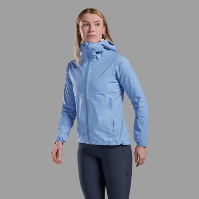 Cornflower Montane Women's Minimus Lite Waterproof Jacket Front