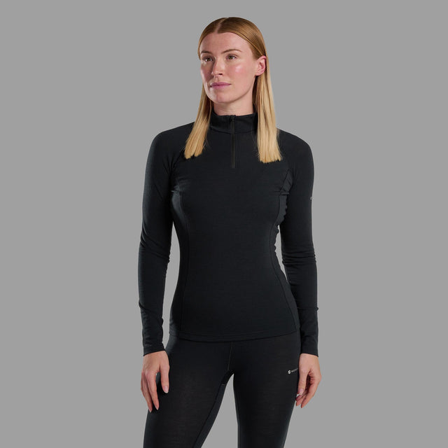 Montane Women's Malli Long Sleeve Zip Merino T-Shirt