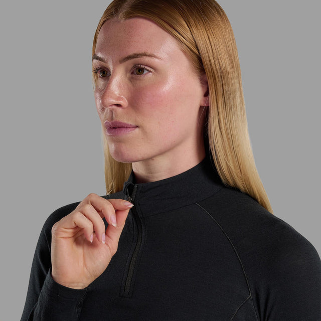 Montane Women's Malli Long Sleeve Zip Merino T-Shirt