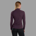 Mulberry Montane Women's Malli Long Sleeve Zip Merino T-Shirt Model Back