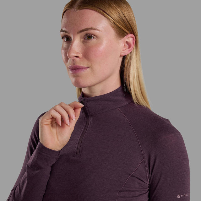 Montane Women's Malli Long Sleeve Zip Merino T-Shirt