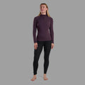 Mulberry Montane Women's Malli Long Sleeve Zip Merino T-Shirt Model 4