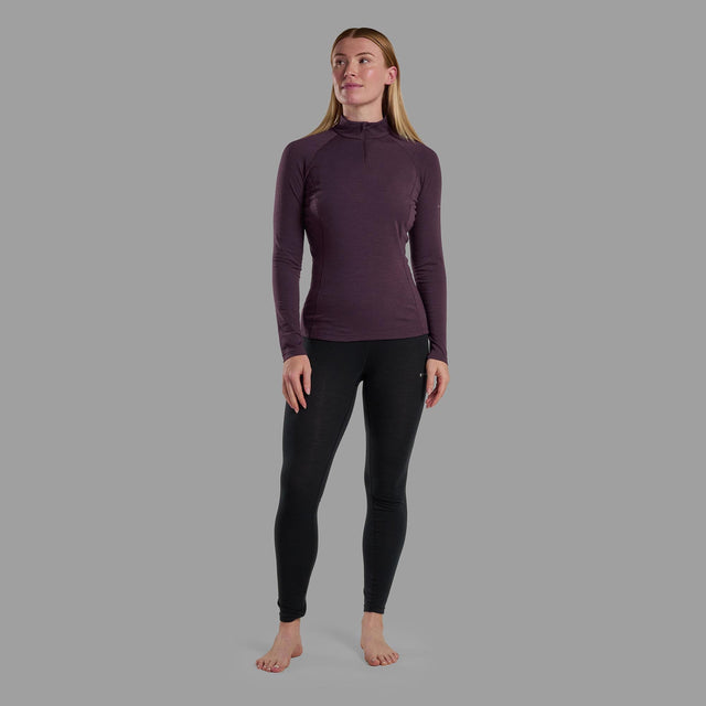 Montane Women's Malli Long Sleeve Zip Merino T-Shirt