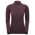 Mulberry Montane Women's Malli Long Sleeve Zip Merino T-Shirt Front
