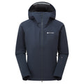 Eclipse Blue Montane Women's Nordes Hooded Softshell Jacket Front