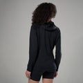 Black Montane Women's Protium CP Hooded Fleece Jacket Model Back