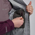Saskatoon Berry Montane Women's Phase Waterproof Jacket Model 6