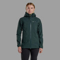 Deep Forest Montane Women's Phase Waterproof Jacket Model Back