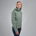 Pale Sage Montane Women's Phase Lite Waterproof Jacket Model 4