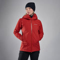 Saffron Red Montane Women's Phase XT Waterproof Jacket Model 4