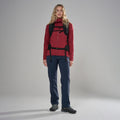 Dark Maple Montane Women's Protium Hooded Fleece Jacket Model 3 FPRHODAM