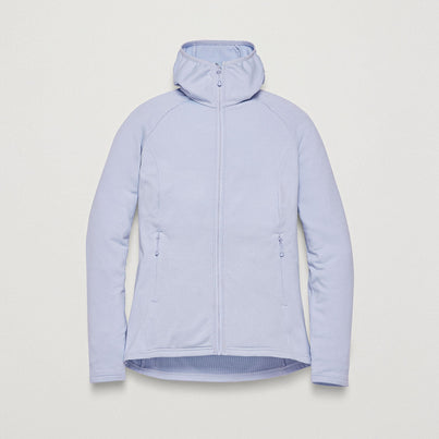 Lilac Haze Montane Women's Protium Hooded Fleece Jacket Front FPRHOLIL