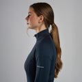 Eclipse Blue Montane Women's Protium Lite Pull On Fleece Model 4