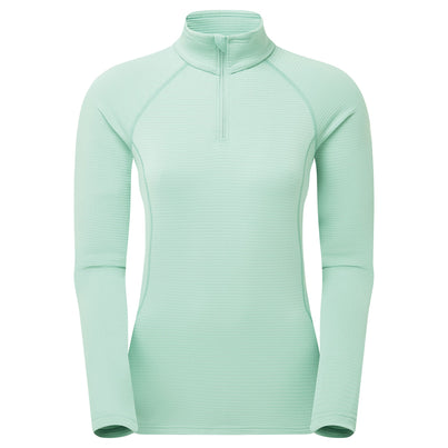 Sea Mist Montane Women's Protium Lite Pull On Fleece Front