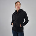Black Montane Women's Protium XT Hooded Fleece Jacket Model Back