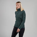 Deep Forest Montane Women's Protium XT Hooded Fleece Jacket Model Front