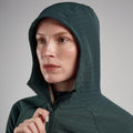 Deep Forest Montane Women's Protium XT Hooded Fleece Jacket Model 4