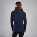 Eclipse Blue Montane Women's Protium XT Hooded Fleece Jacket Model 3