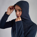 Eclipse Blue Montane Women's Protium XT Hooded Fleece Jacket Model 4